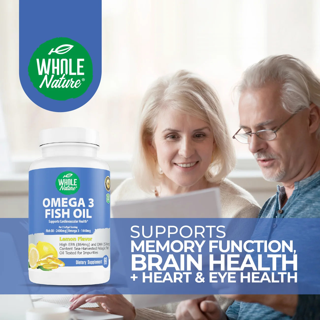 Omega 3 Fish Oil - 2400 Mg Fish Oil , 1440 Mg Omega