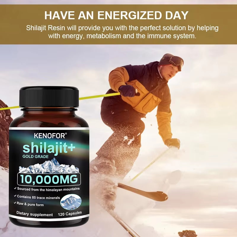 Himalaya Original Pure Shilajit Capsules, Naturally Enriched with Fulvic Acid and over 85 Trace Minerals, Gluten Free Supplement