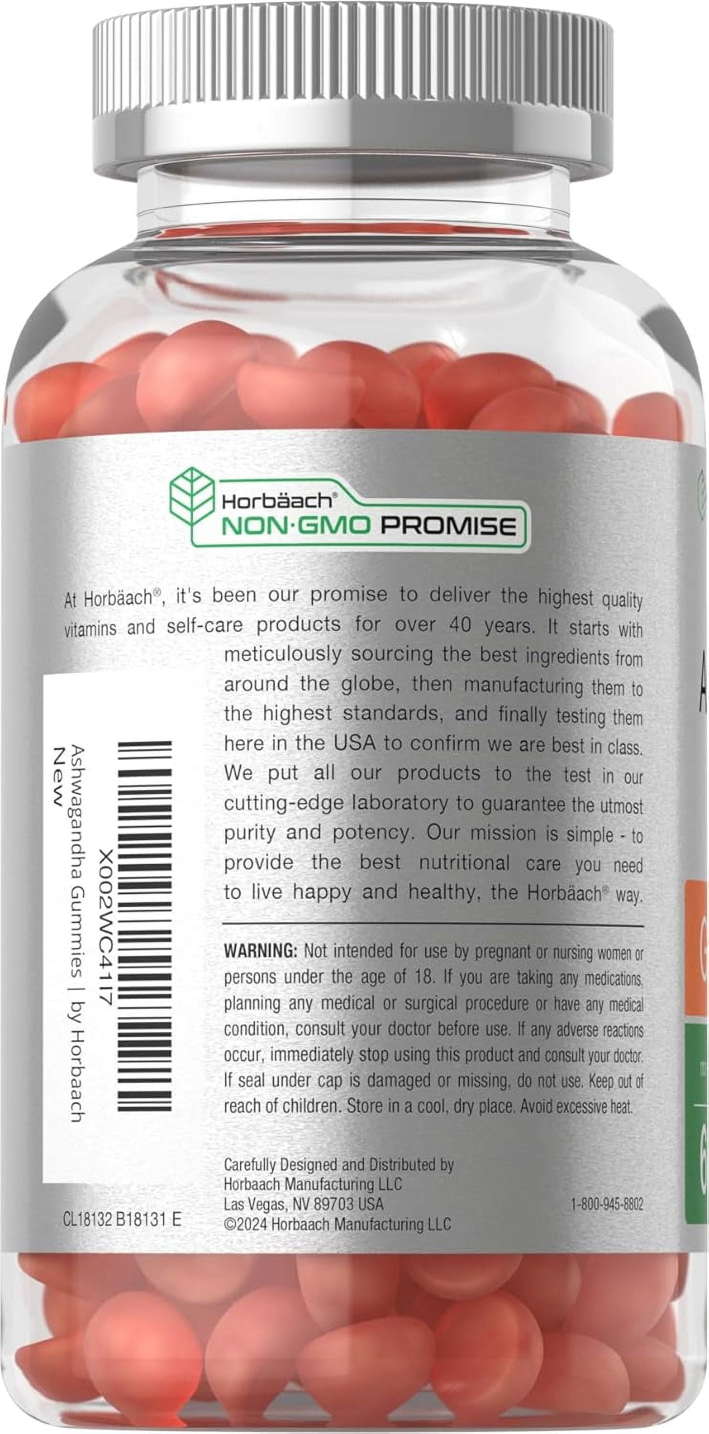Ashwagandha Gummies | 60 Count | Tropical Flavor | Vegan Formula | by