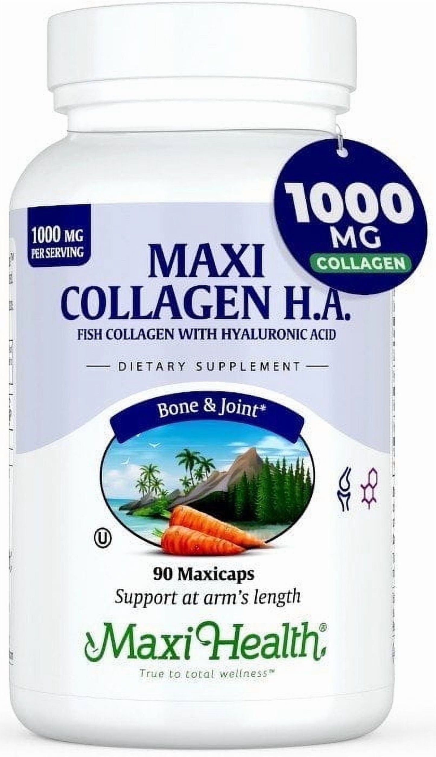 Marine Collagen with Hyaluronic Acid – Joint, Bone & Skin Support – 90 Capsules