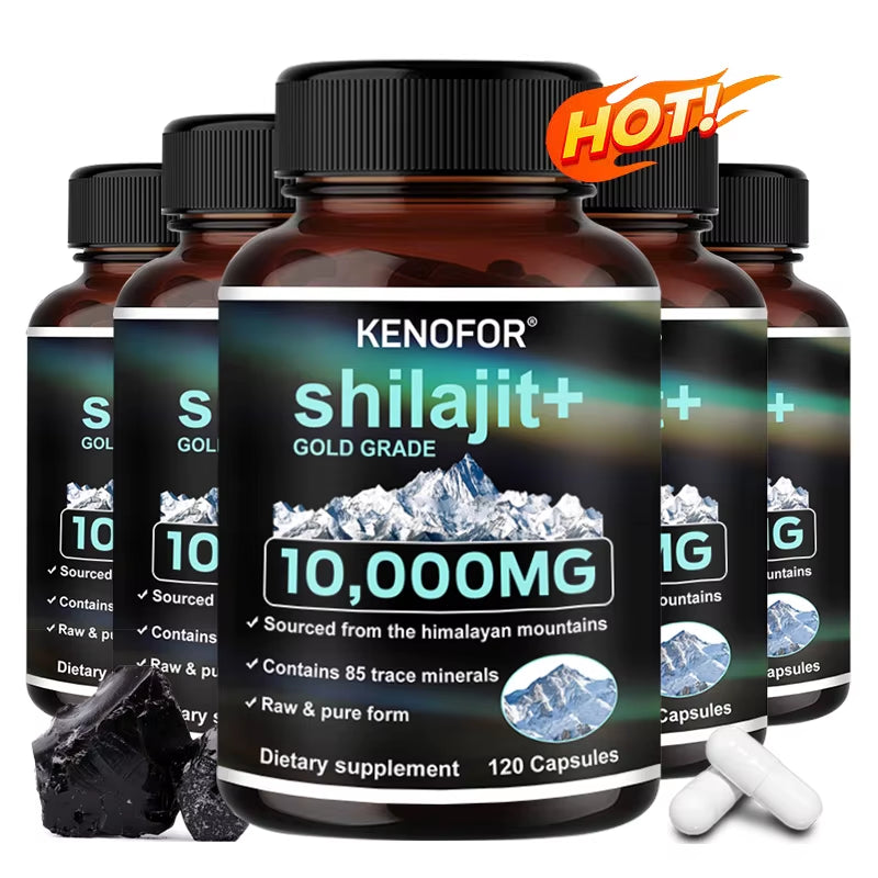 Himalaya Original Pure Shilajit Capsules, Naturally Enriched with Fulvic Acid and over 85 Trace Minerals, Gluten Free Supplement