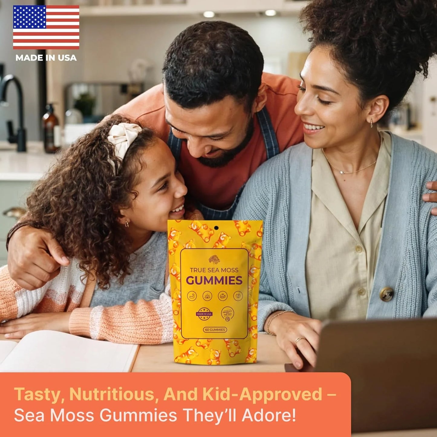 Gummies Supplement - Irish Sea Moss, Burdock Root, Thyroid & Immune Support, 60Ct