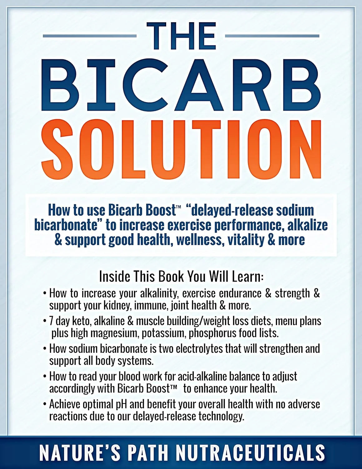 Bicarb Boost - 650Mg Sodium Bicarbonate Alkaline Electrolyte Salt Pill