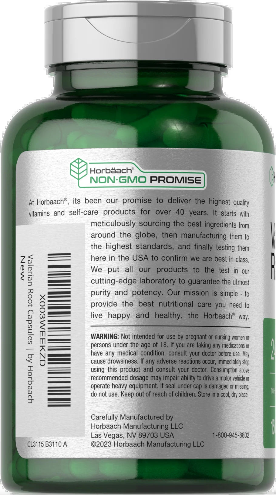 Valerian Root Capsules 2400Mg | 150 Count | Root Extract Supplement | Non-Gmo, Gluten Free | by