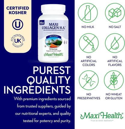 Marine Collagen with Hyaluronic Acid – Joint, Bone & Skin Support – 90 Capsules