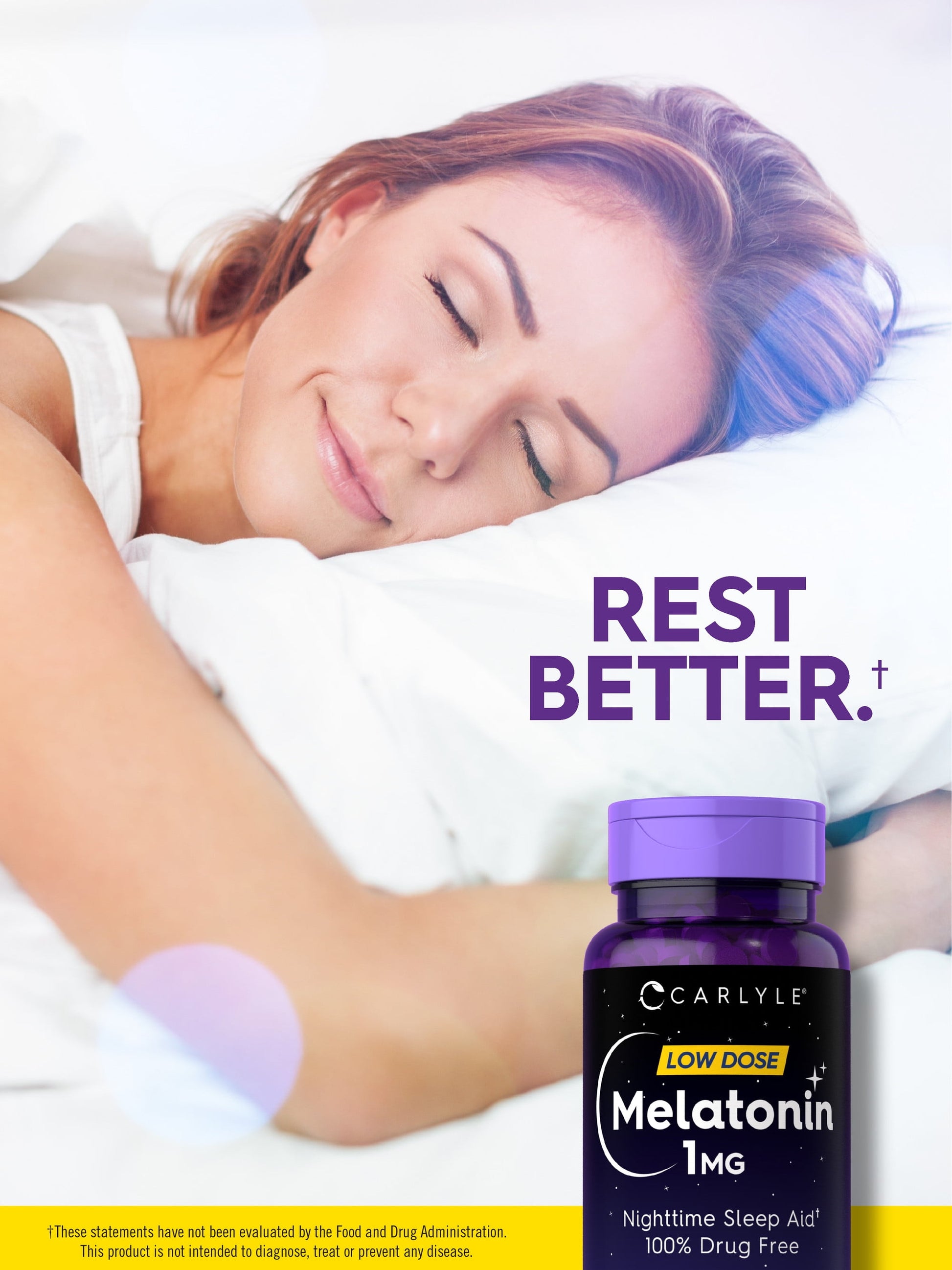 Melatonin 1Mg | 400 Vegetarian Tablets for Men and Women | by