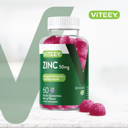Zinc Gummies 50Mg, Immune Support Gummies, Berry Flavor, 60 Count, 1 Pack