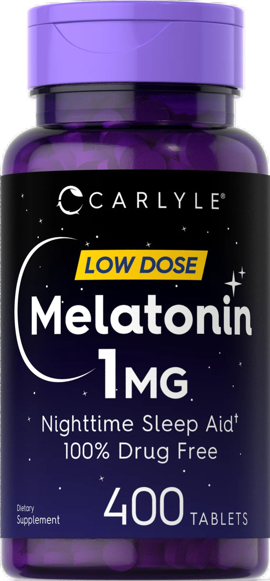 Melatonin 1Mg | 400 Vegetarian Tablets for Men and Women | by
