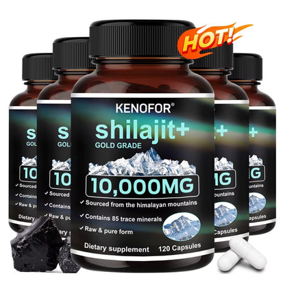 Himalaya Original Pure Shilajit Capsules, Naturally Enriched with Fulvic Acid and over 85 Trace Minerals, Gluten Free Supplement
