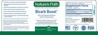 Bicarb Boost - 650Mg Sodium Bicarbonate Alkaline Electrolyte Salt Pill