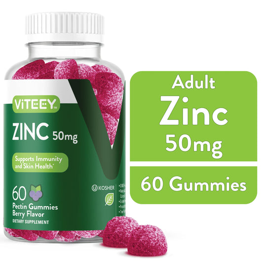 Zinc Gummies 50Mg, Immune Support Gummies, Berry Flavor, 60 Count, 1 Pack